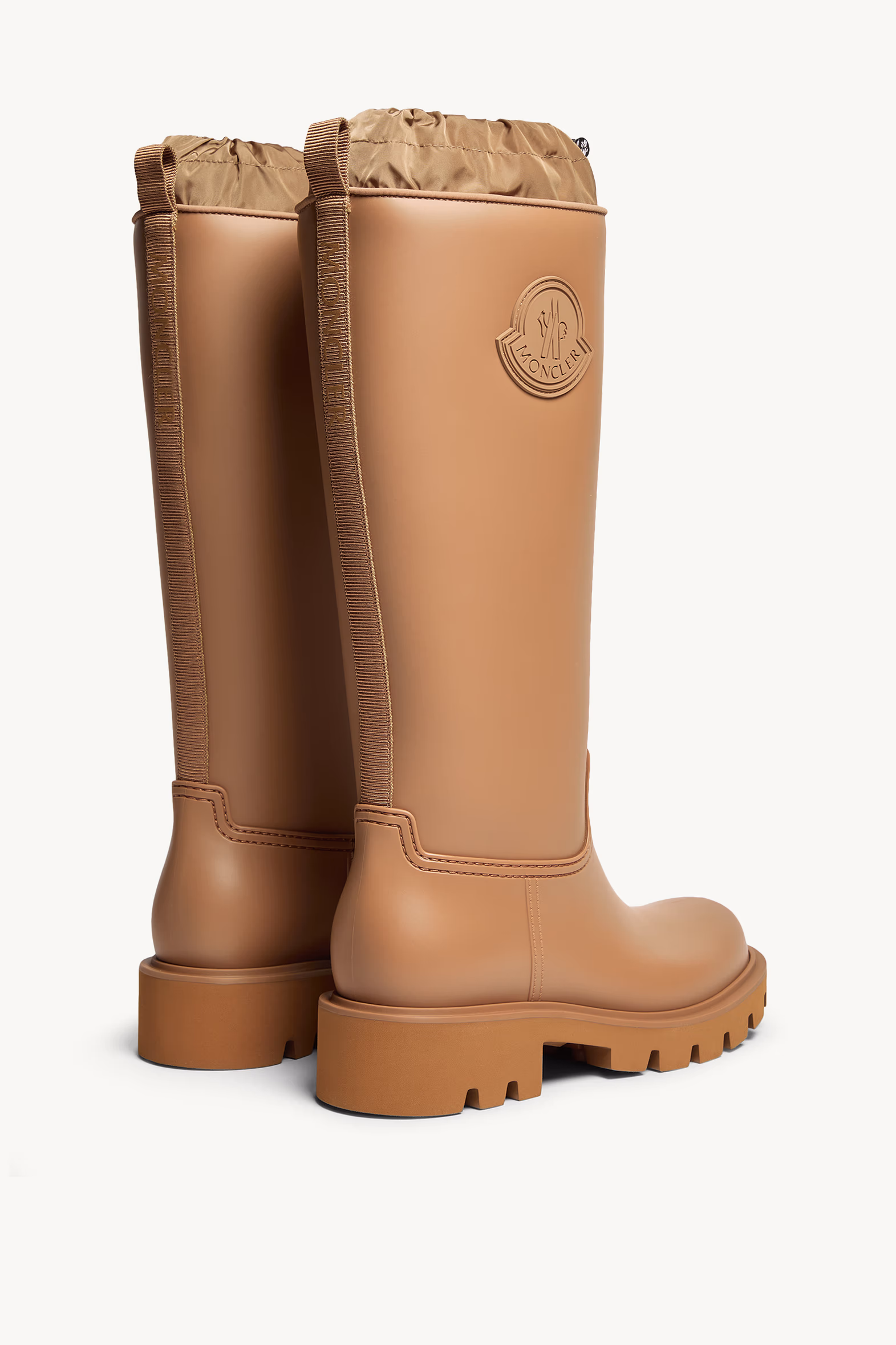 Bottes de pluie montantes Kickstream Femmes Marron clair Moncler 5